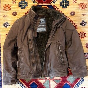 Vintage chocolate Abercrombie lined Adirondack jacket